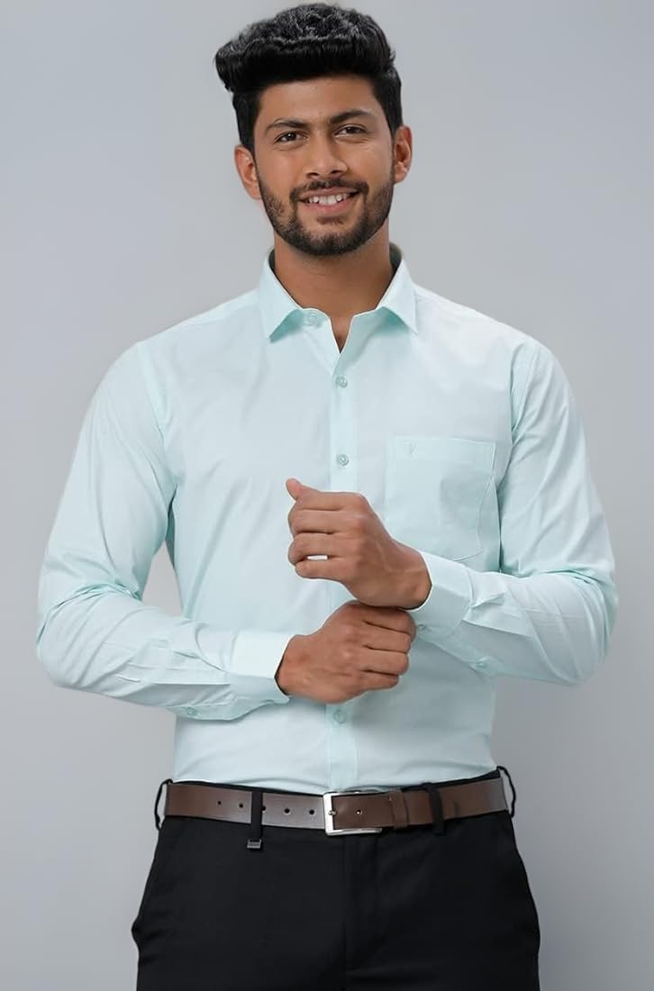 Ramraj Cotton Online Shopping men formal shirt front view