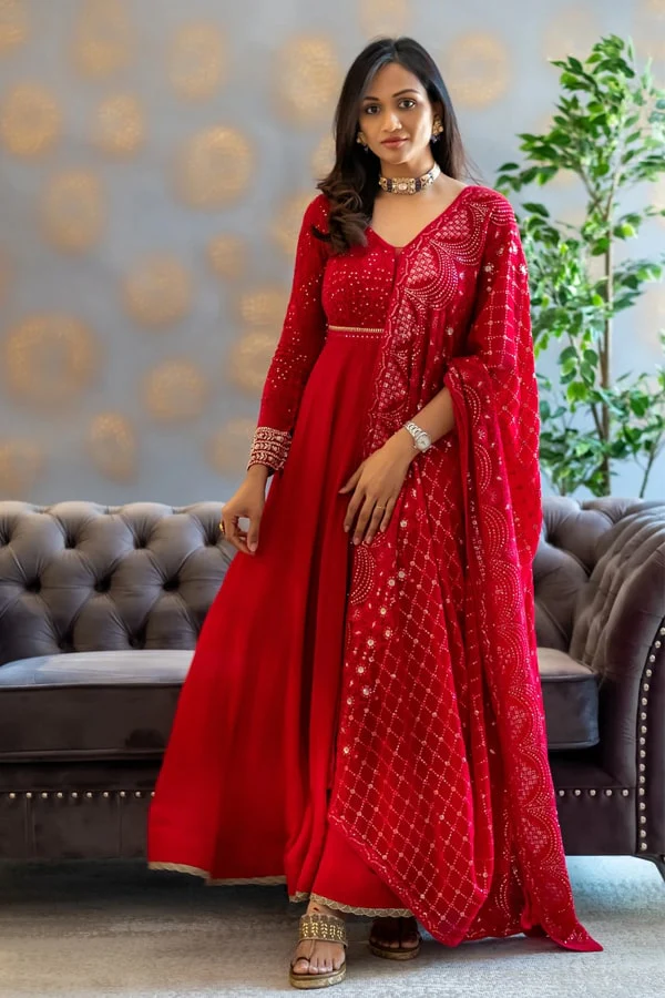 Raksha Bandhan outfit ideas 2025 pastel Anarkali for Raksha Bandhan 2025