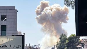 Israel Bombed the Capital of Syria attack show in image