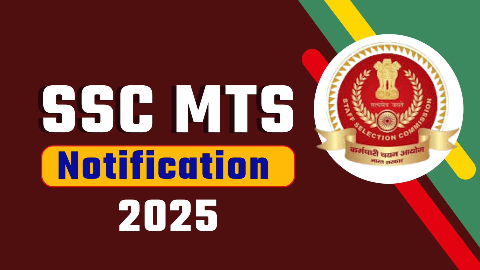 SSC MTS and Havaldar 2025 Jobs Apply Online