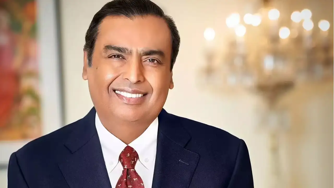"Mukesh Ambani, Chairman of Reliance Industries, symbolizing the company’s vision and future growth strategy."