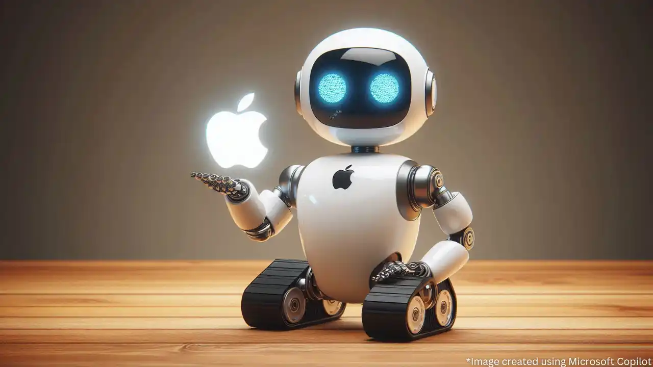 Apple’s Pixar-style tabletop robot prototype with expressive display and advanced Siri integration.