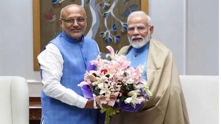 “News-style thumbnail featuring PM Modi and the quote ‘Always Empowered Marginalised’ against a clean background.”